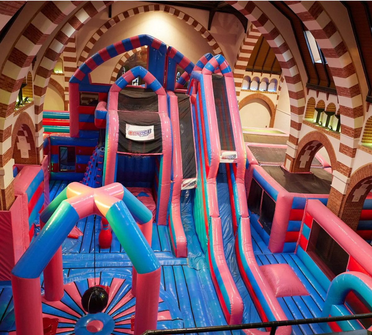 Bouncy Castle inside a church