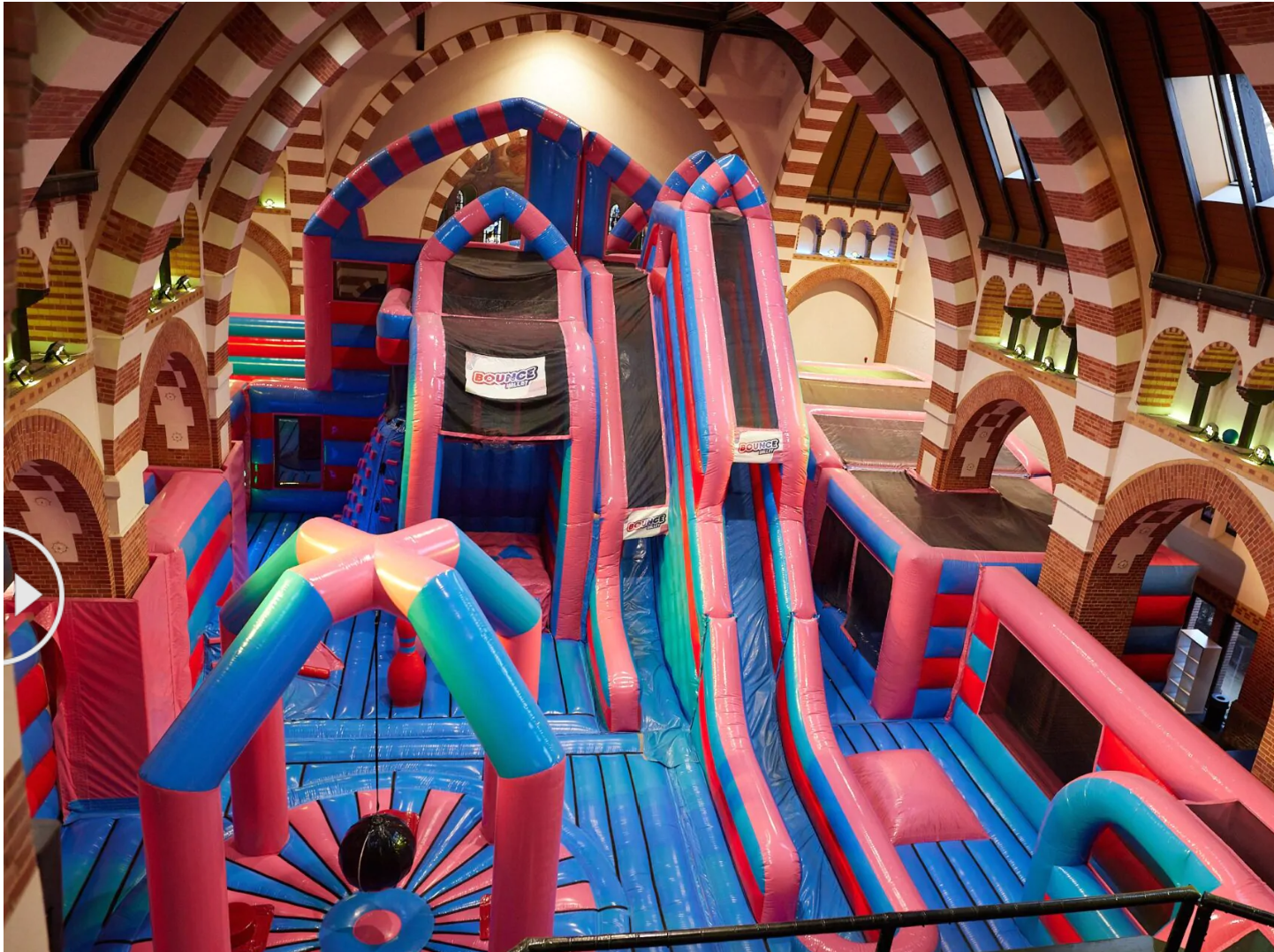 Bouncy Castle inside a church