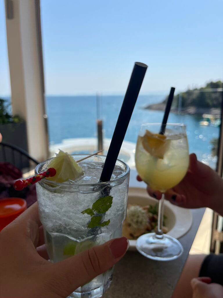 Drinks by the Histria Beach