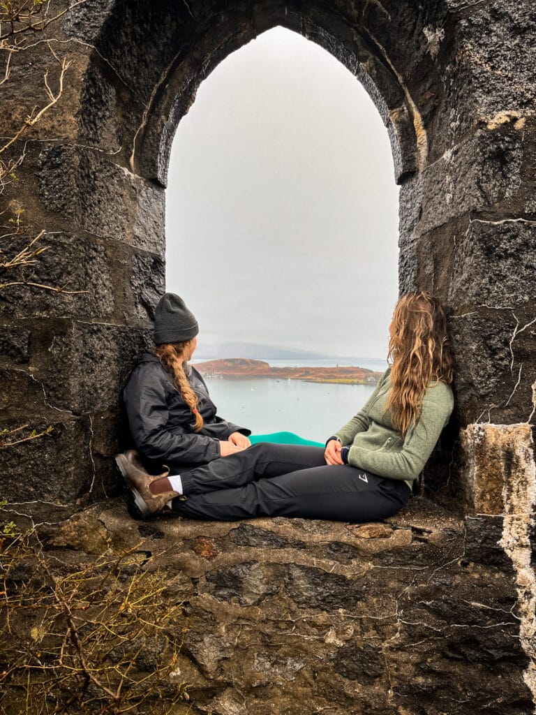 IMG_9974-Edited-09 Lake views through the stone window of a fortress in the scottish highlands
